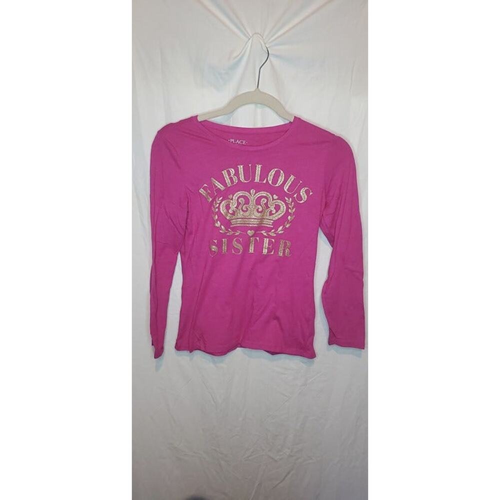 Girls Pink Fabulous Sister Long Sleeve Shirt Top Size XL by The Childrens Place